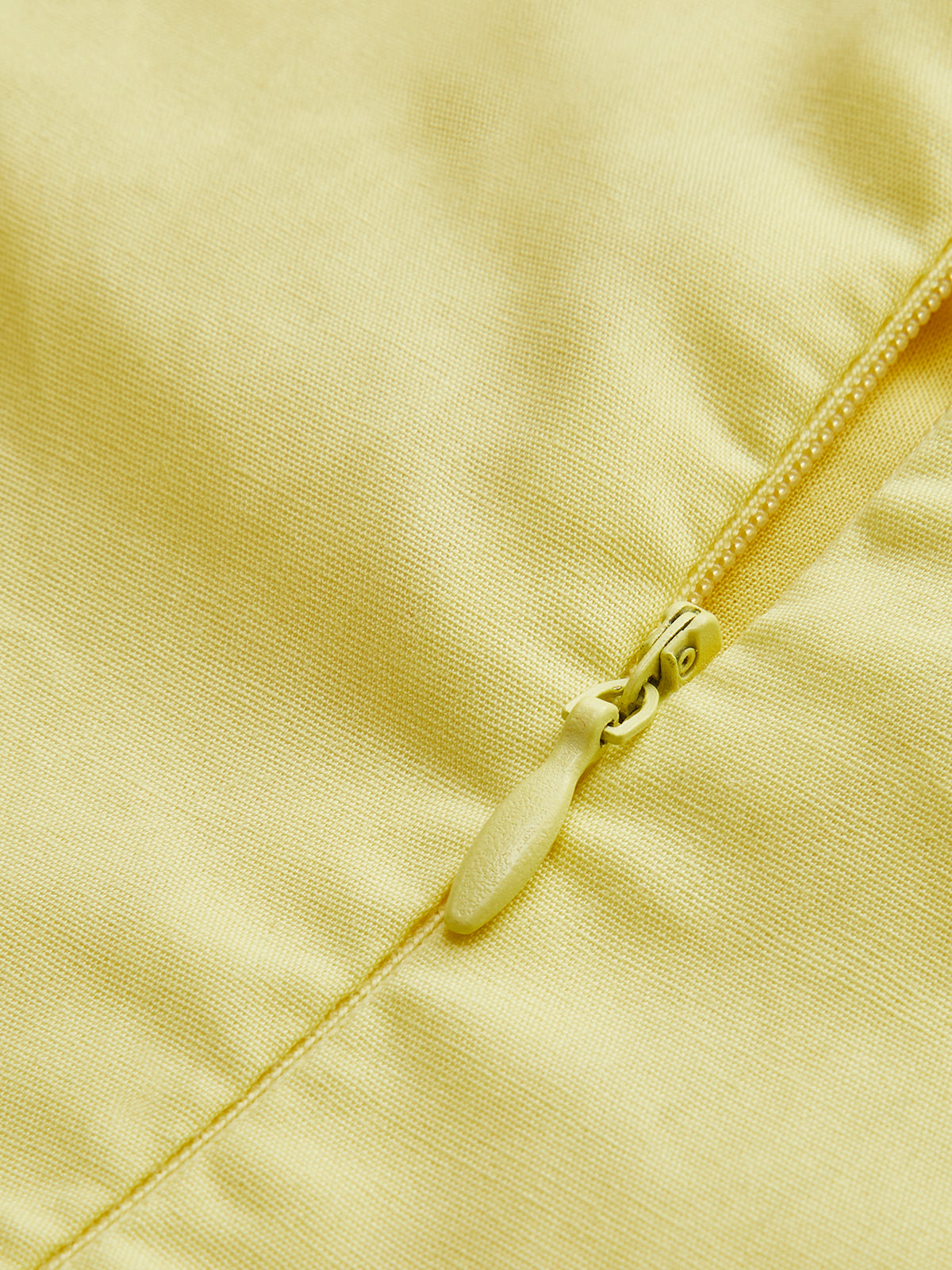 Strapless A-Line Dress - Ruffled Yellow Dress