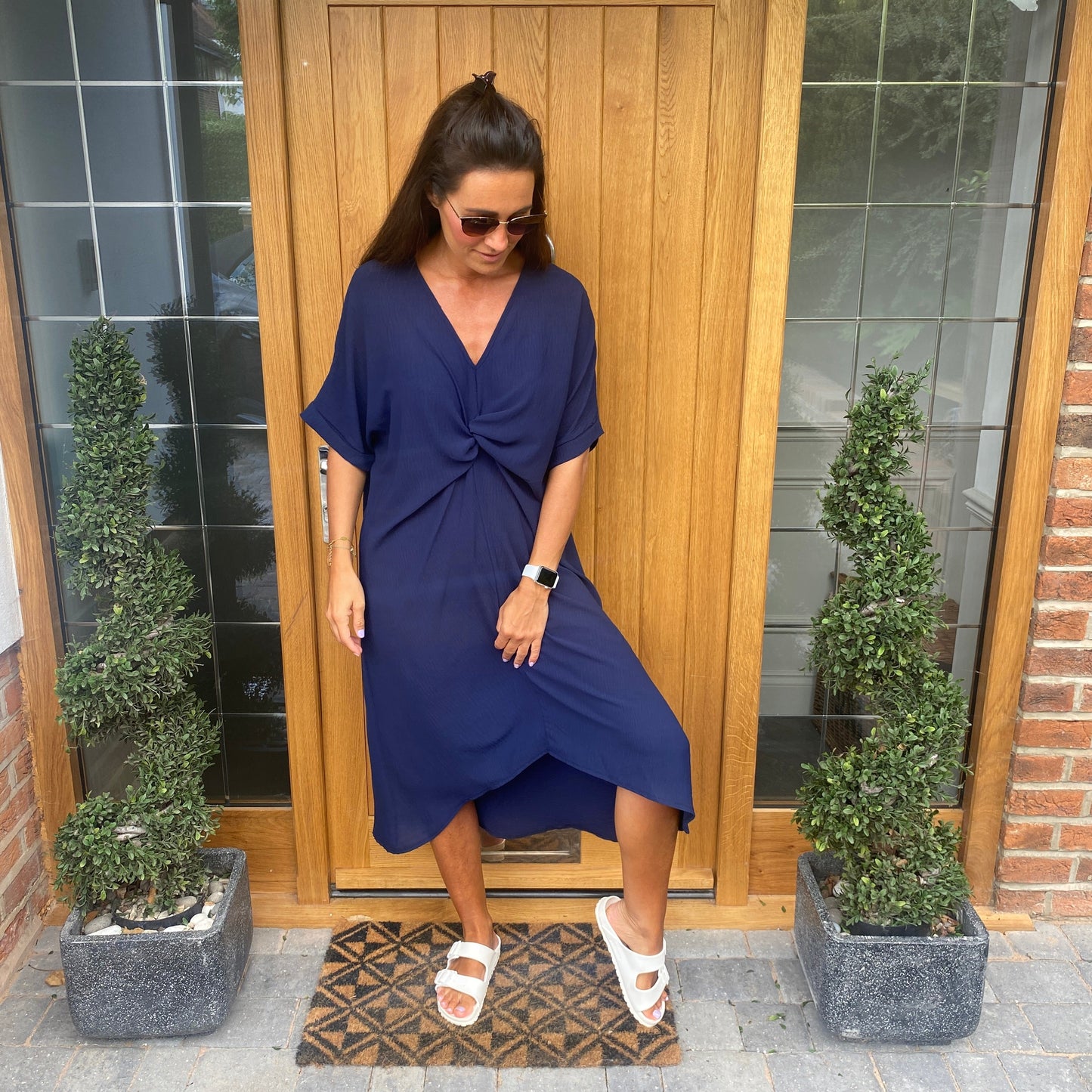 Tiffany Maxi Knot Dress - Blush Boutique Essex