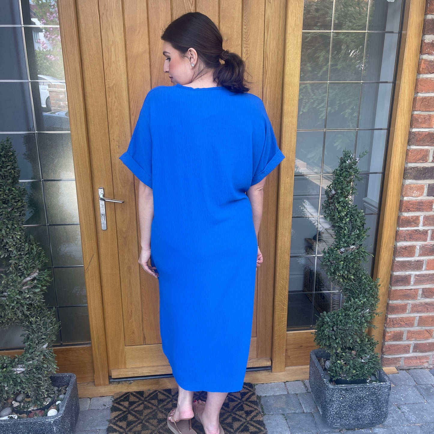 Tiffany Maxi Knot Dress - Blush Boutique Essex