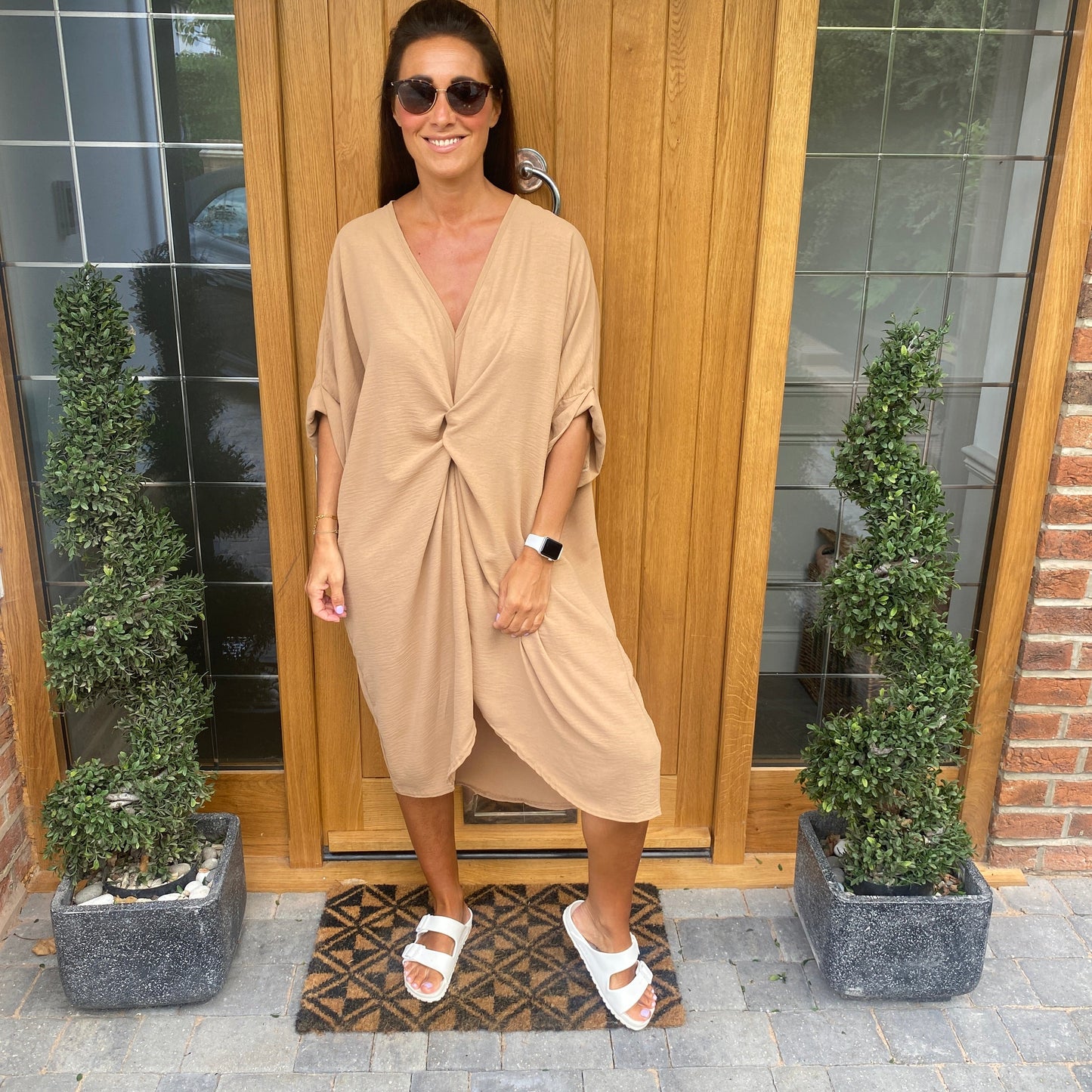 Tiffany Maxi Knot Dress - Blush Boutique Essex