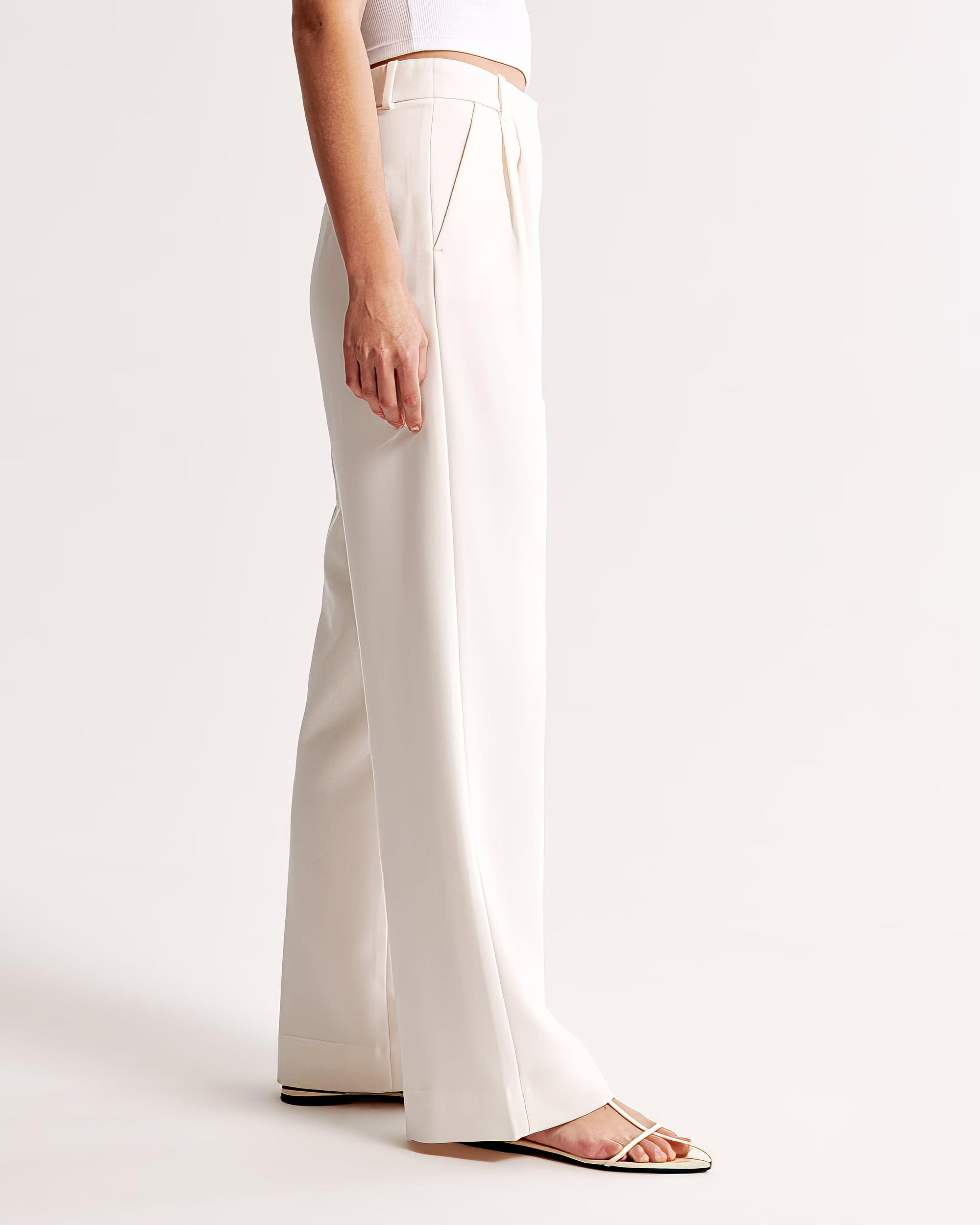 Zara | High Waist Pleated Leg Trousers with Tailored Fit - Image 14