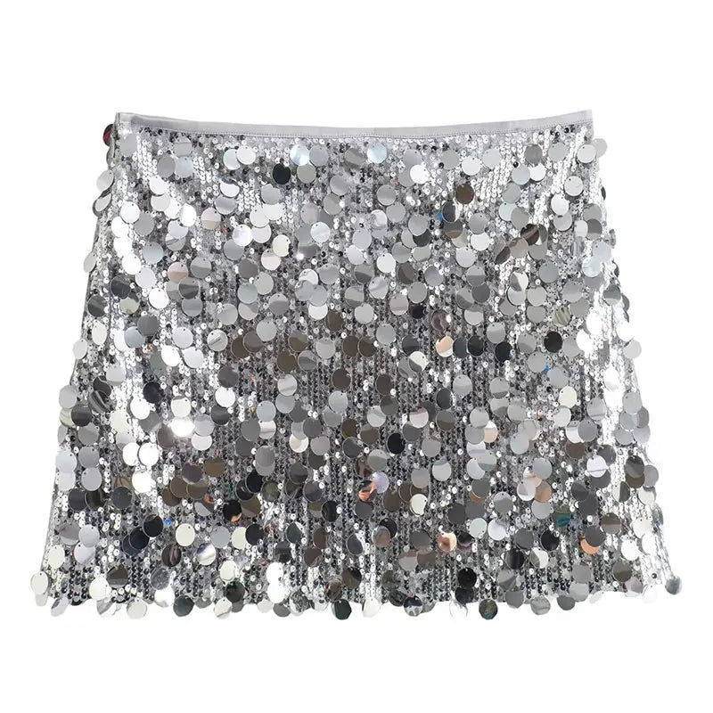 Sequin Mini Skirt - Party Embellished Design