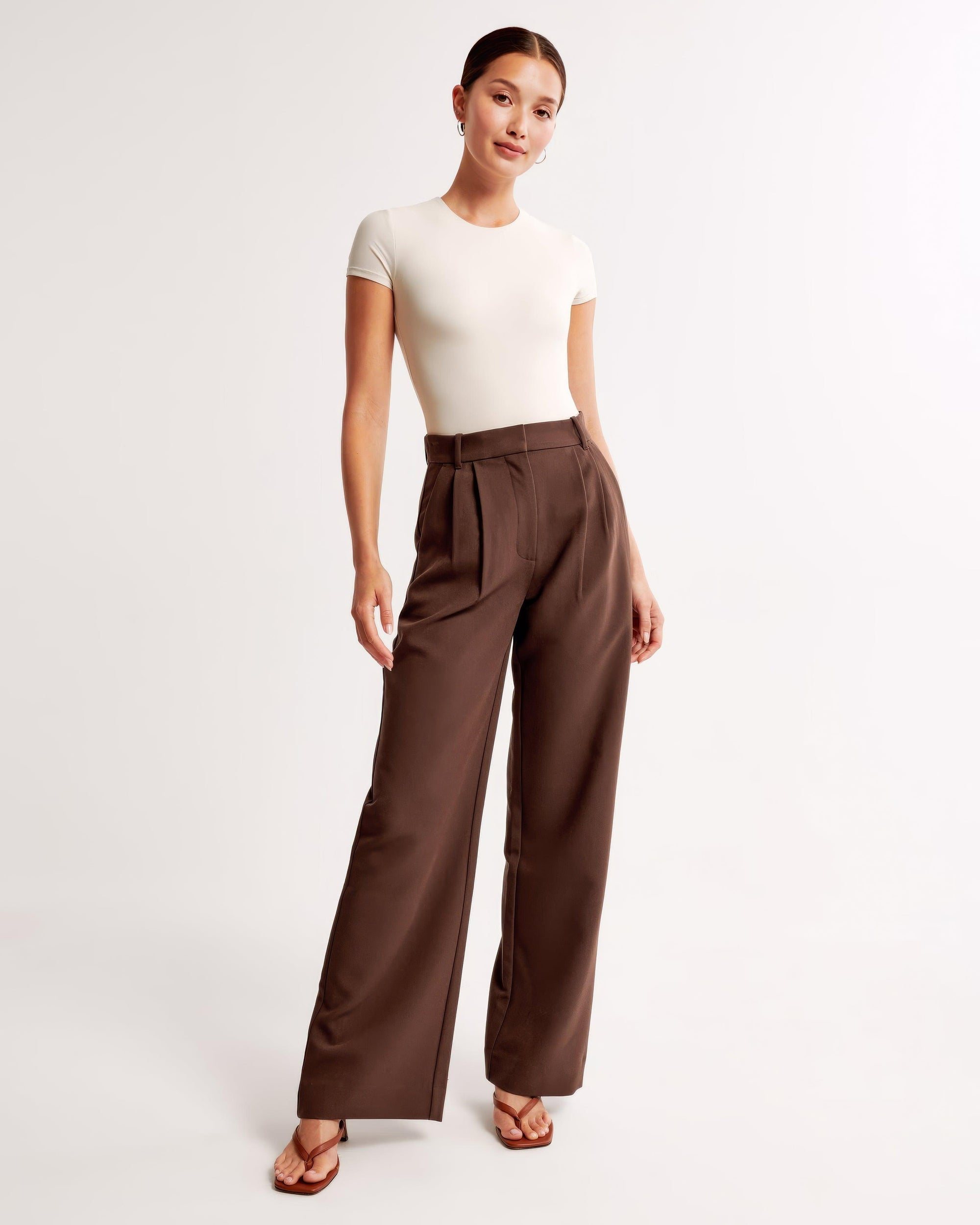 Zara | High Waist Pleated Leg Trousers with Tailored Fit - Image 21