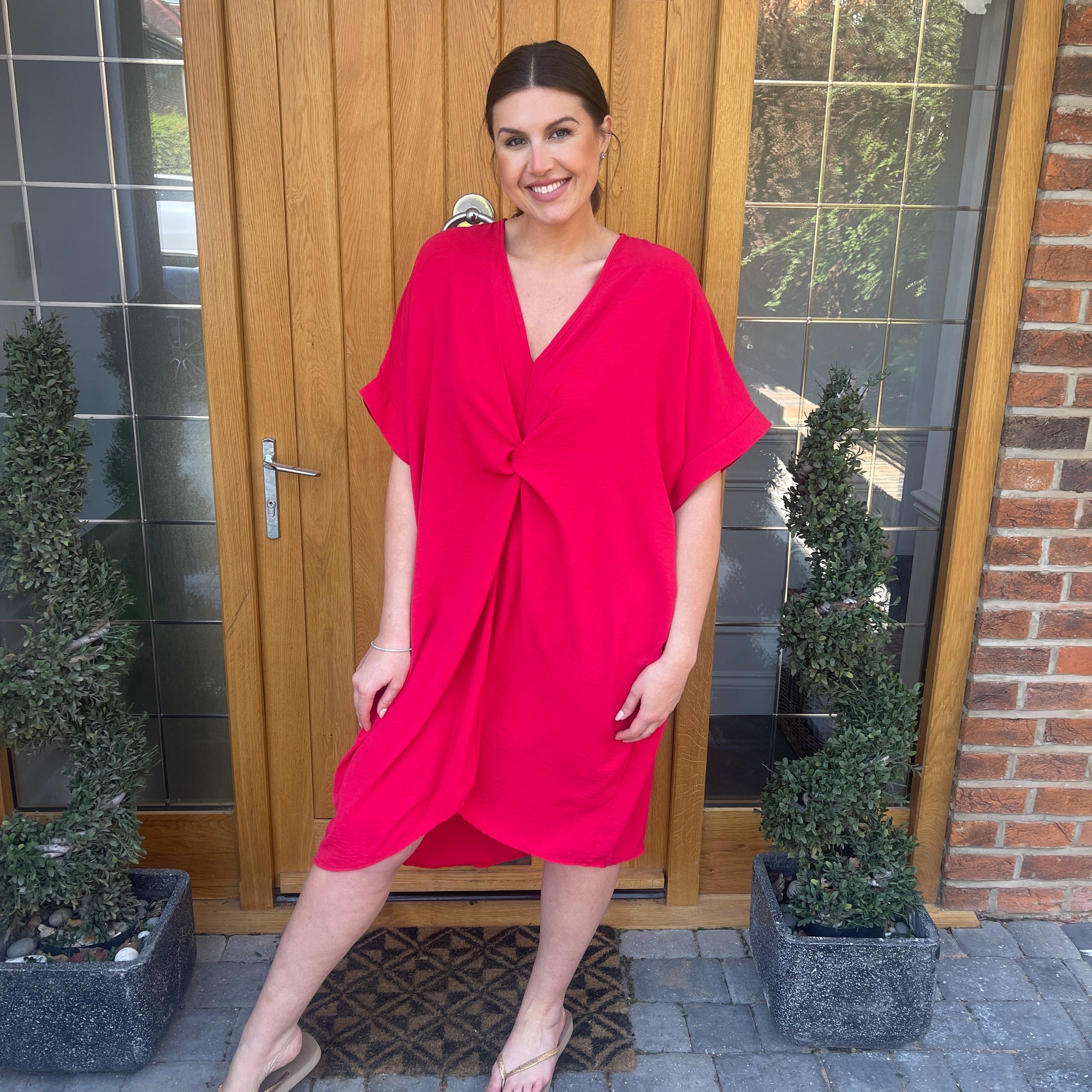 Tiffany Maxi Knot Dress - Blush Boutique Essex