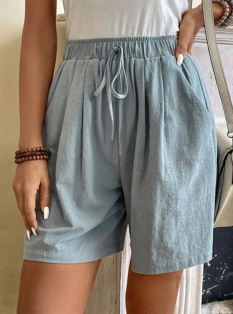 High-Waisted Relaxed Fit Shorts