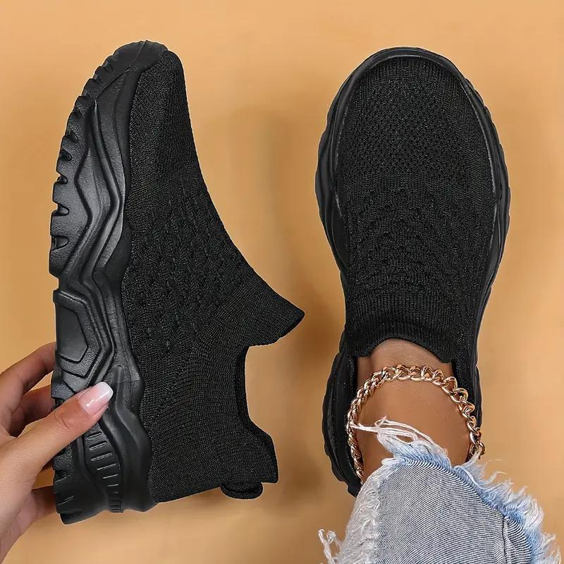 Knit Slip-On Sneakers - Modern Comfort Shoes