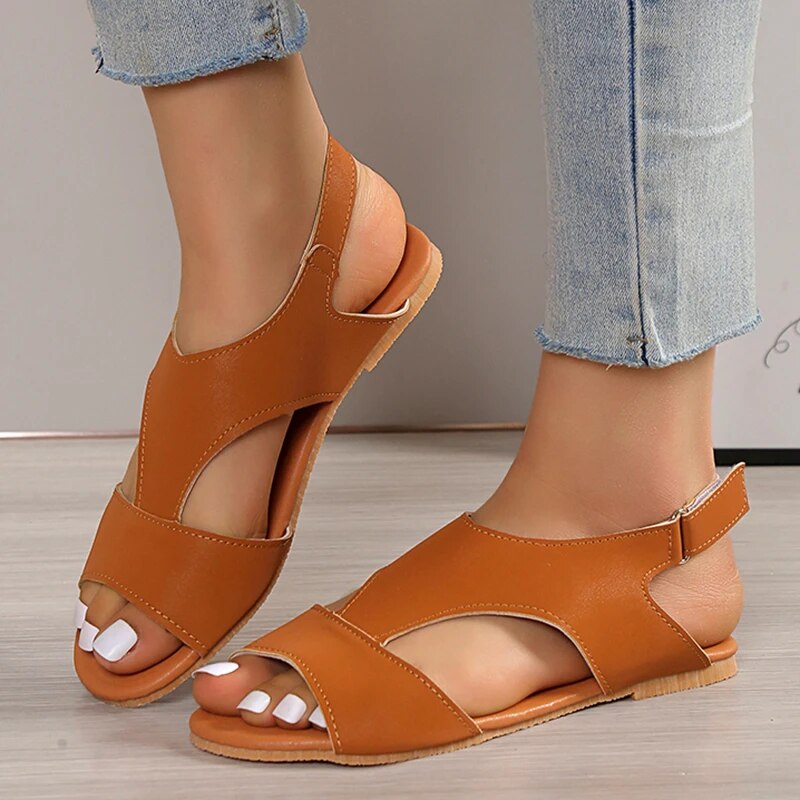 Minimalist Ankle Strap T-Strap Sandal