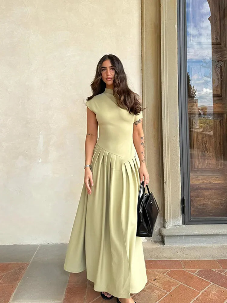 Sculpted Fitted Dress - Asymmetrical Design