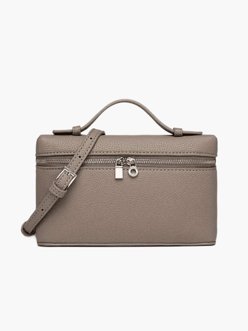 Structured Top Handle Bag - Silver Hardware