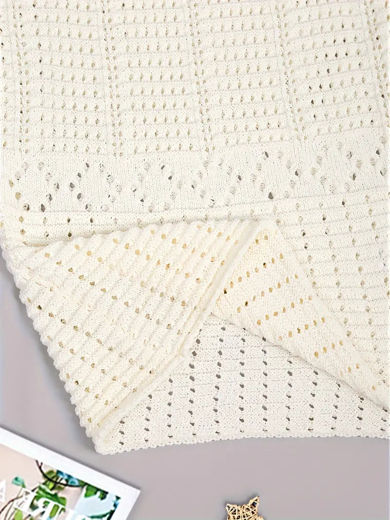 Crochet Maxi Dress - Spaghetti Strap Knit