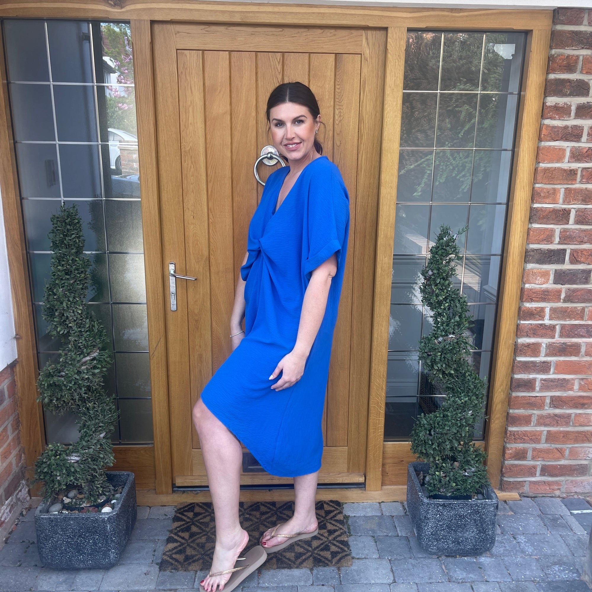 Tiffany Maxi Knot Dress - Blush Boutique Essex