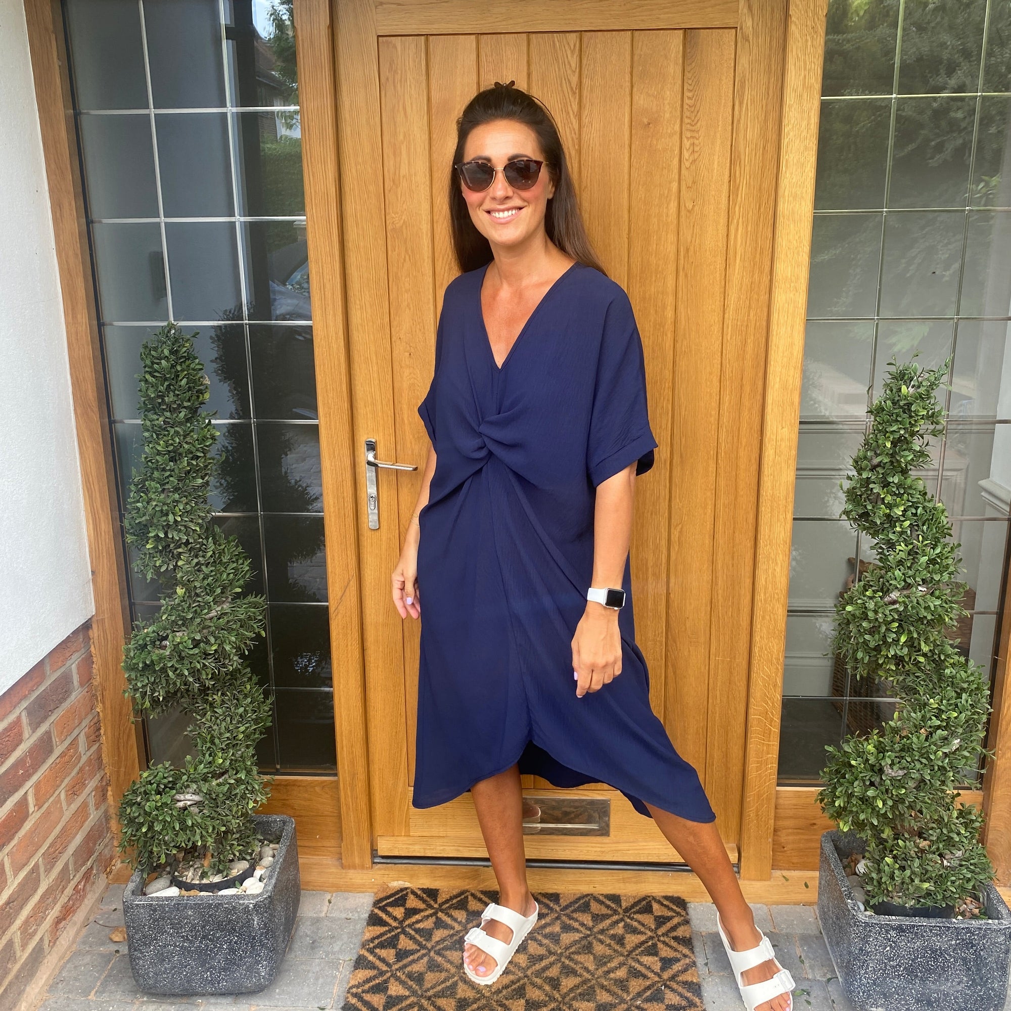 Tiffany Maxi Knot Dress - Blush Boutique Essex