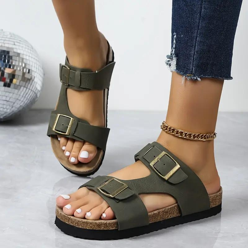 Adjustable Strap Sandals - Contoured Footbed