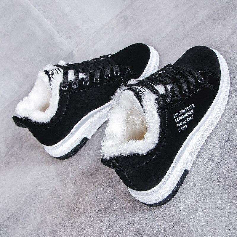 Faux Fur Lined Low-Top Sneakers
