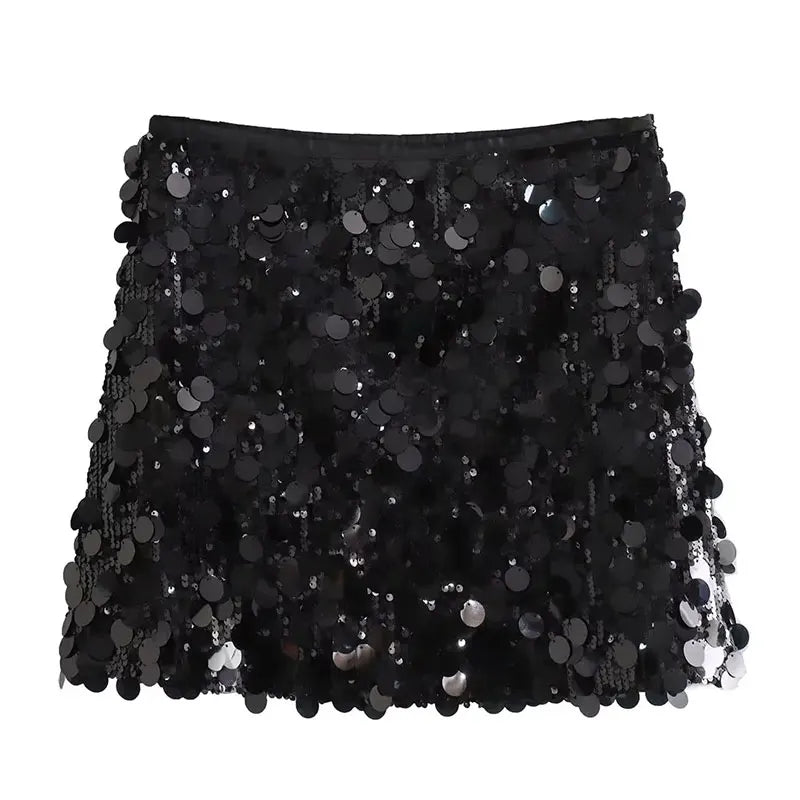 Sequin Mini Skirt - Party Embellished Design