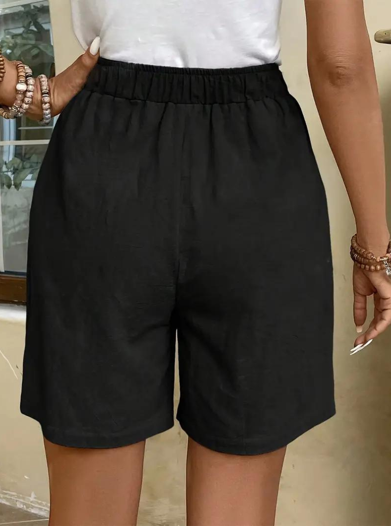 High-Waisted Relaxed Fit Shorts