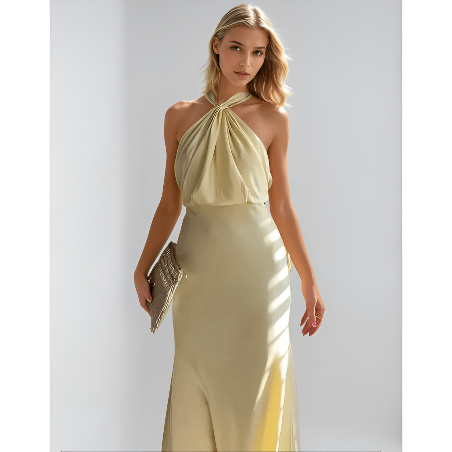 Basicfold Women's Halter Maxi Dress – Elegant Satin-Like Fabric-83281-3d23a73d-2c34-4dd7-8717-b3c19e22bcdd