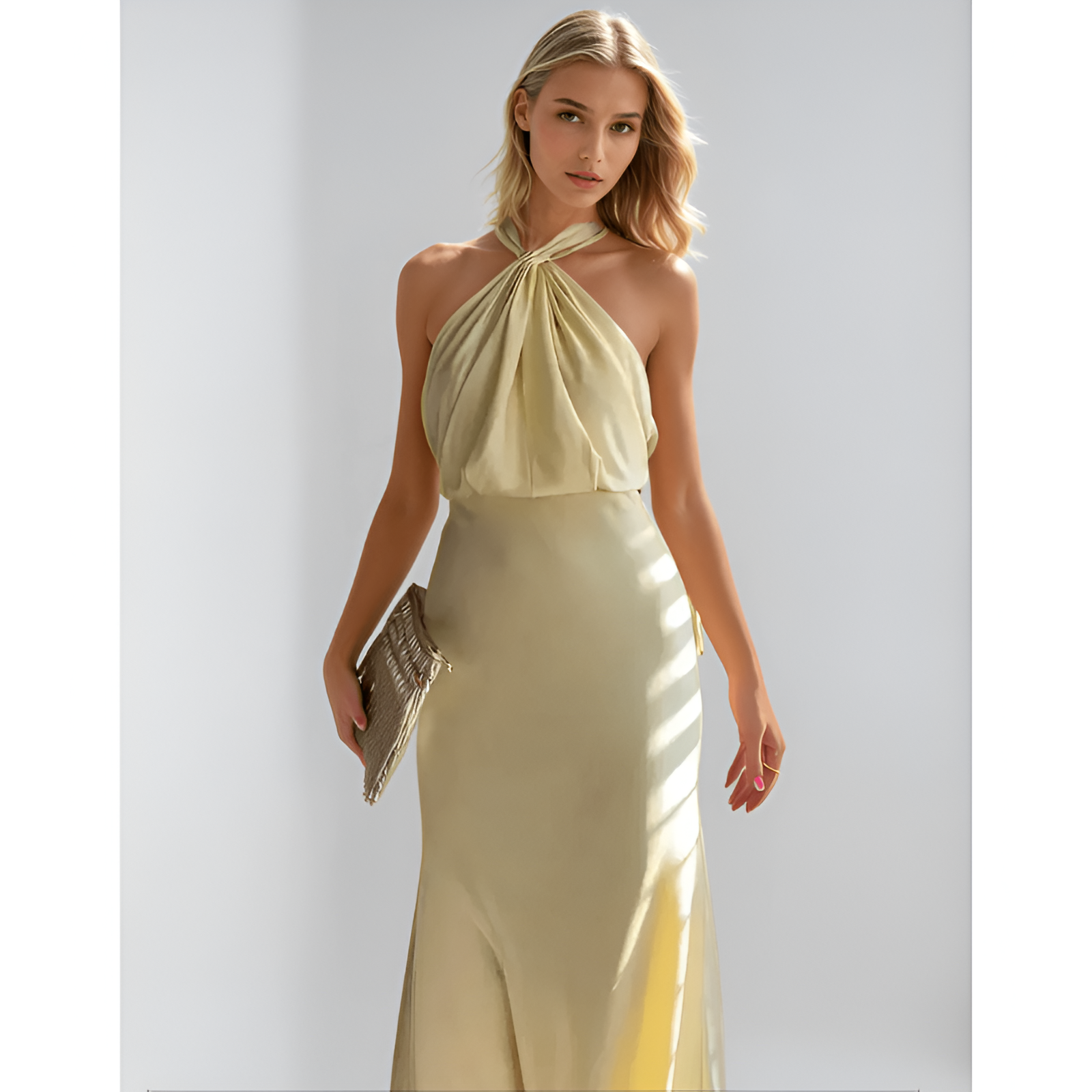 Basicfold Women's Halter Maxi Dress – Elegant Satin-Like Fabric-83281-3d23a73d-2c34-4dd7-8717-b3c19e22bcdd