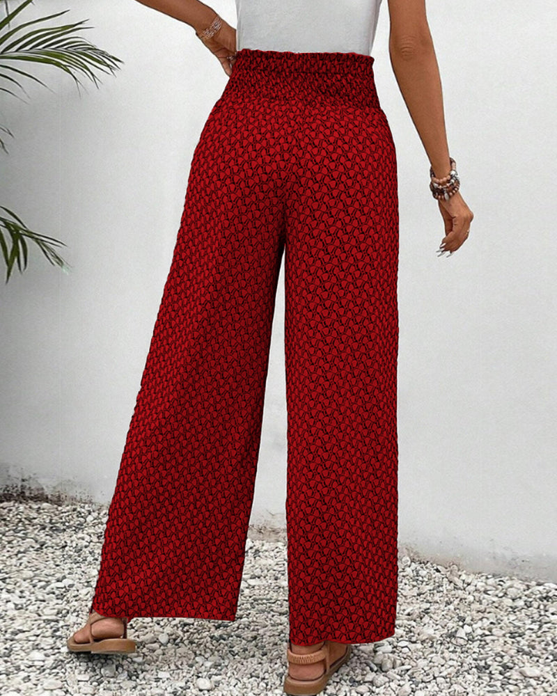 Basicfold Women's Wide Leg Pants – Elastic Waistband, Drawstring, Multiple Colors-83218-3fbbd774-2dde-4b47-b7db-aada26695a82