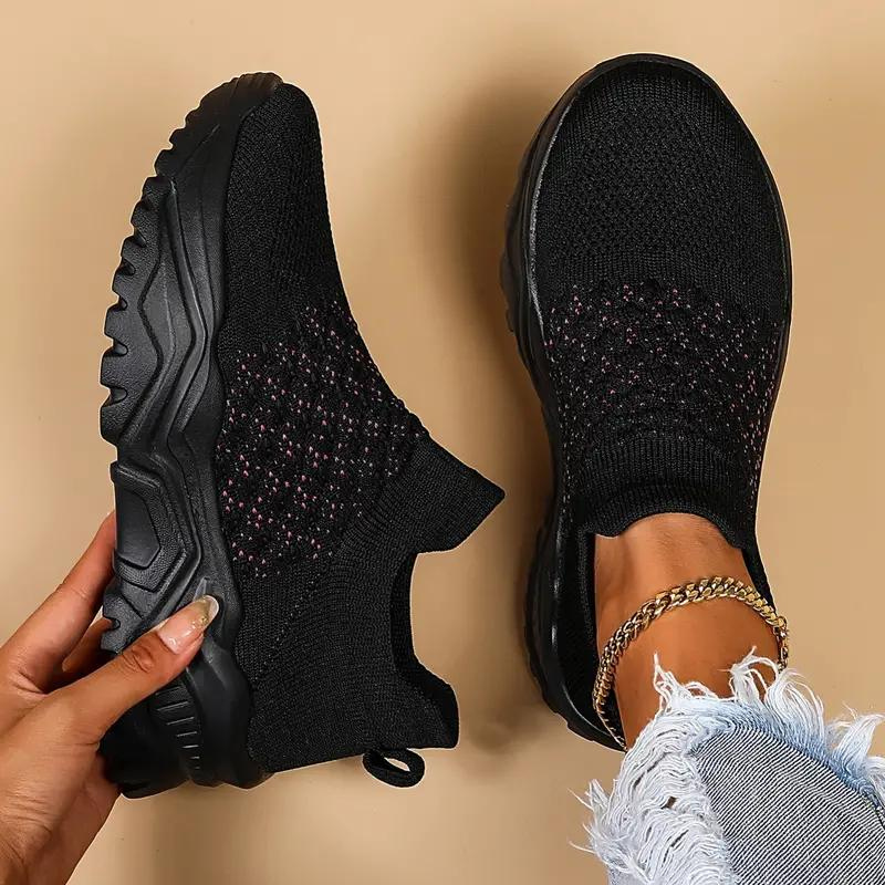 Knit Slip-On Sneakers - Modern Comfort Shoes