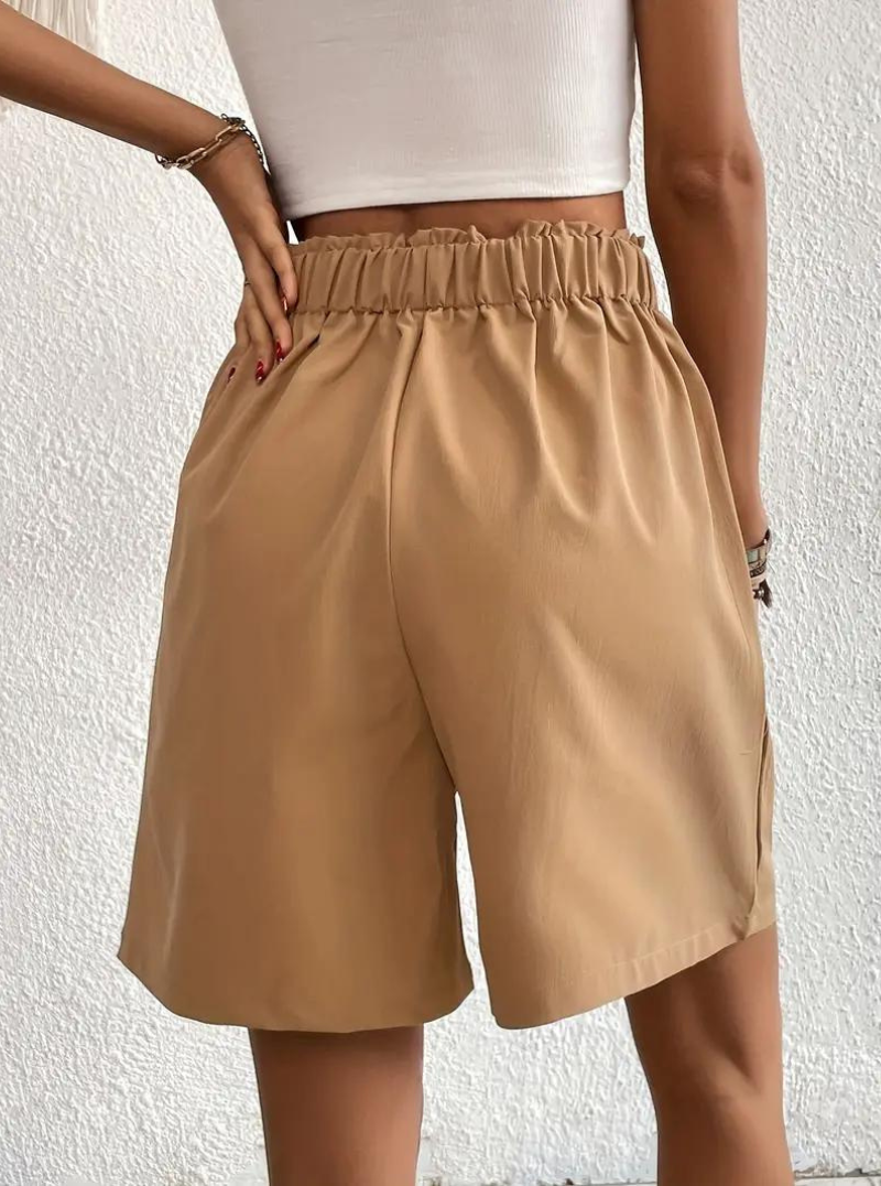 Women's High-Waist Pleated Shorts with Pockets – Versatile Style-82558-4c8d47a7-5aac-4af1-bfc3-cb58826d274b