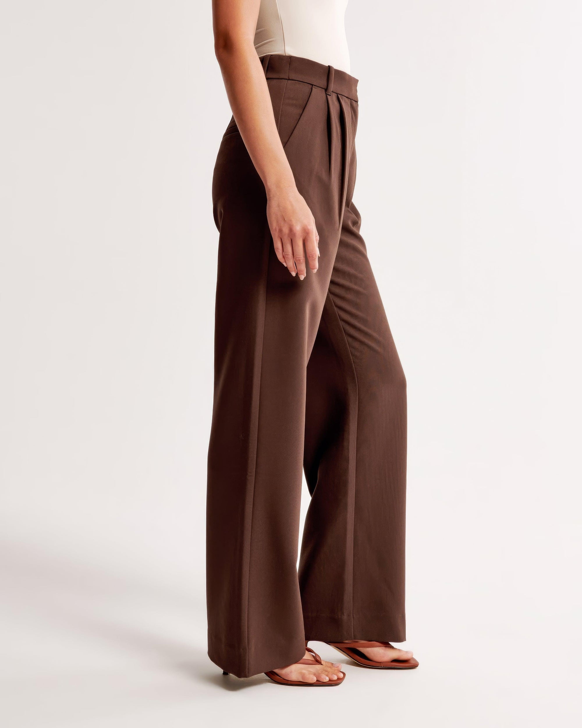 Zara | High Waist Pleated Leg Trousers with Tailored Fit - Image 23