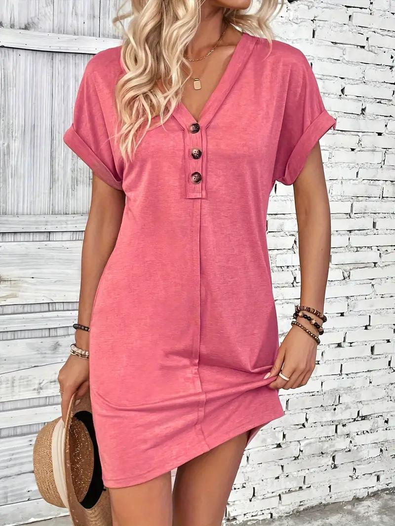 Relaxed Fit Button-Down Dress