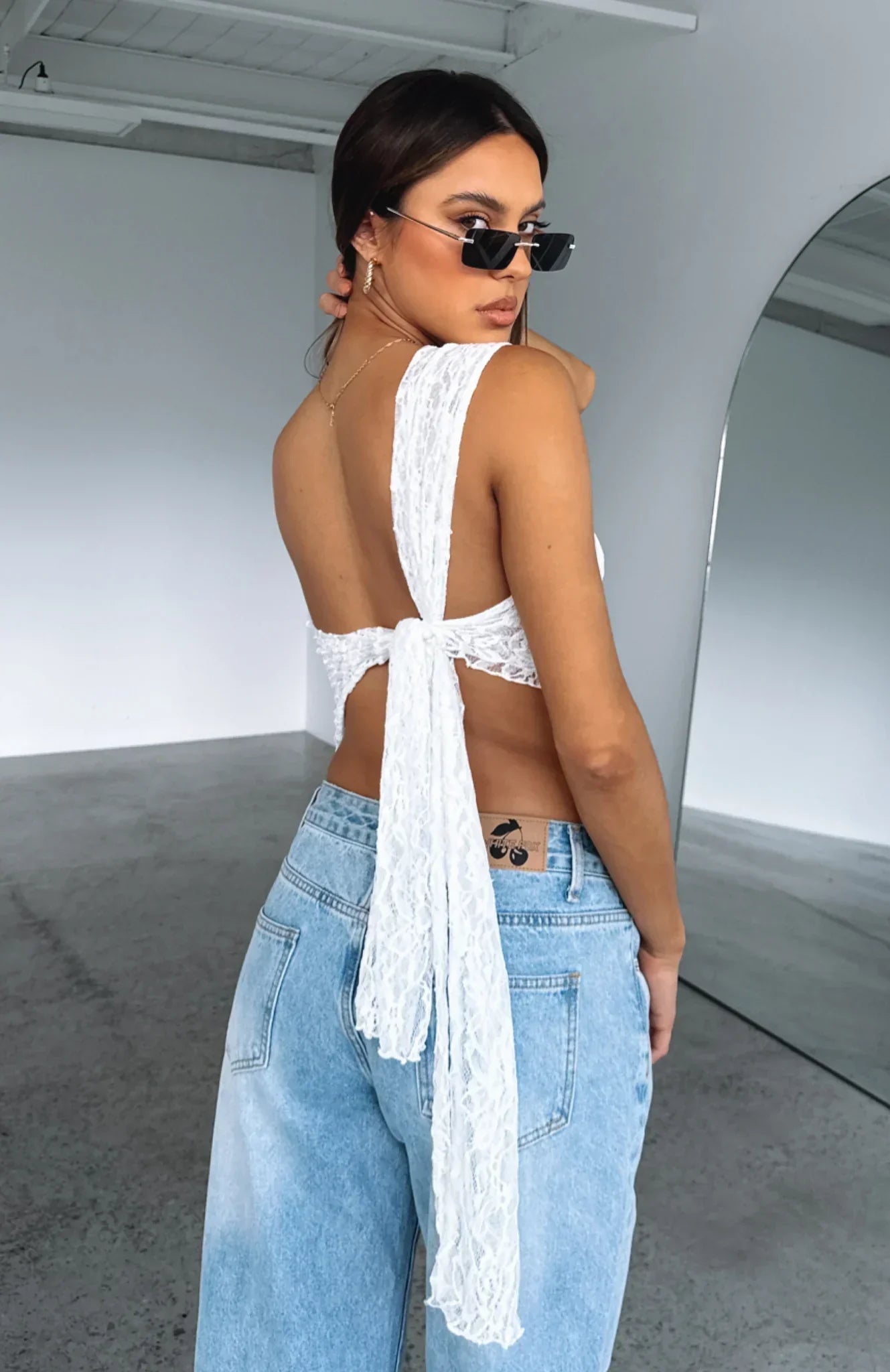 Women's Lace One-Shoulder Asymmetrical Cocktail Dress-83517-57368b95-ebb1-4cd8-8a80-e394f9428931