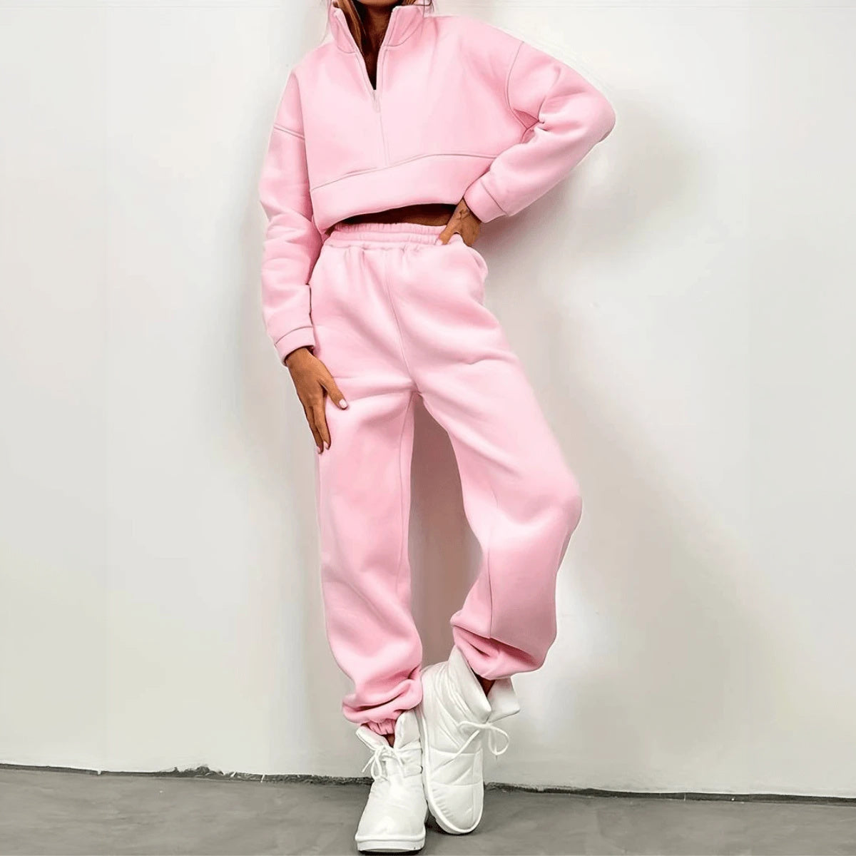 Activewear Set - Quarter Zip & Tapered Joggers