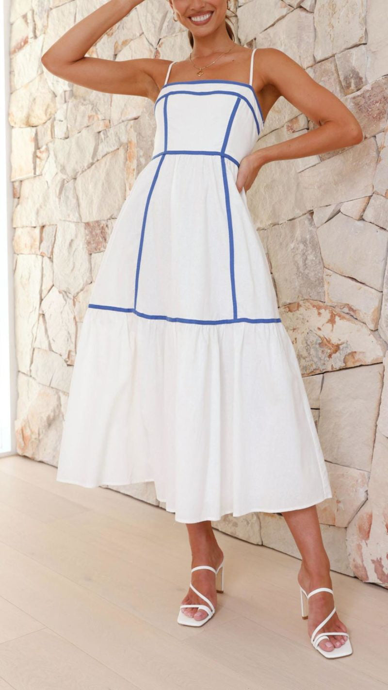 Summer Breeze Midi Dress with Delicate Details