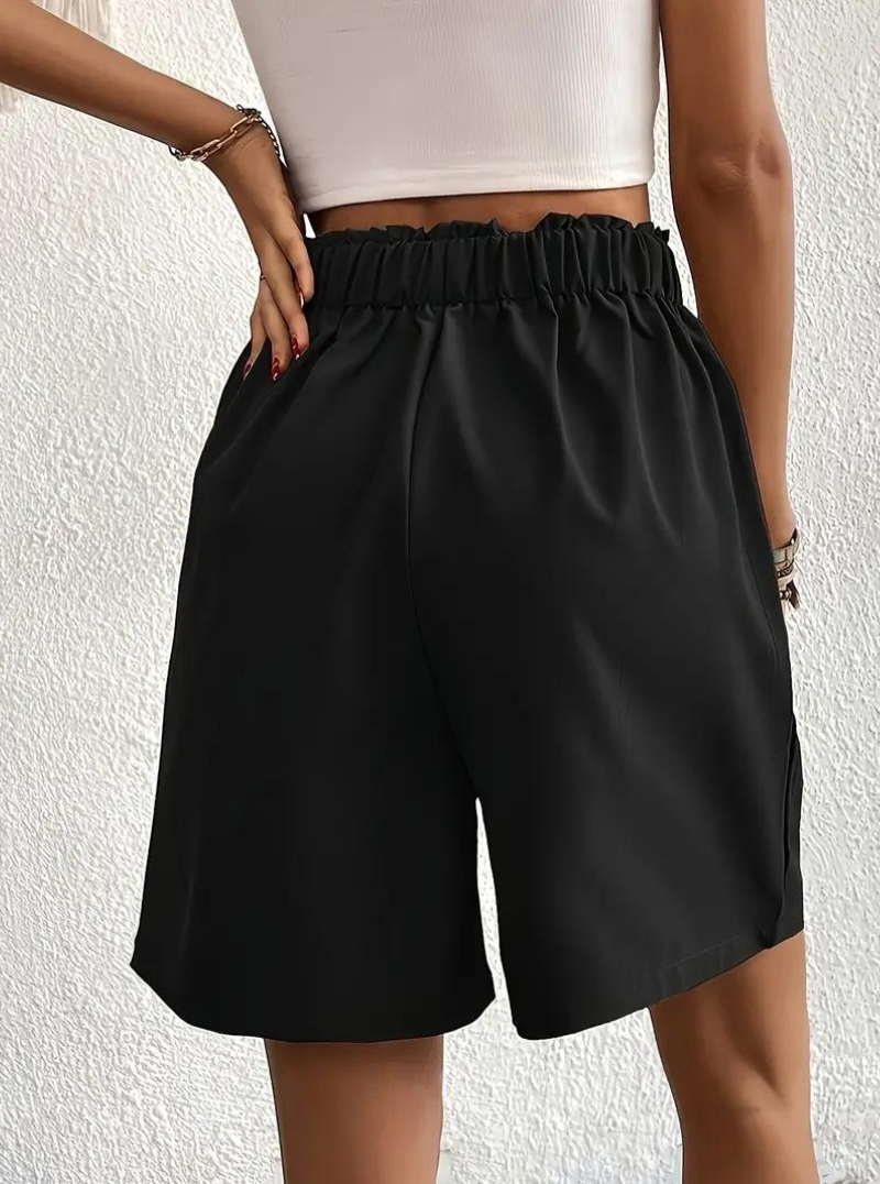 Women's High-Waist Pleated Shorts with Pockets – Versatile Style-82558-651c12f8-43eb-4831-bb49-07d5fefaea76