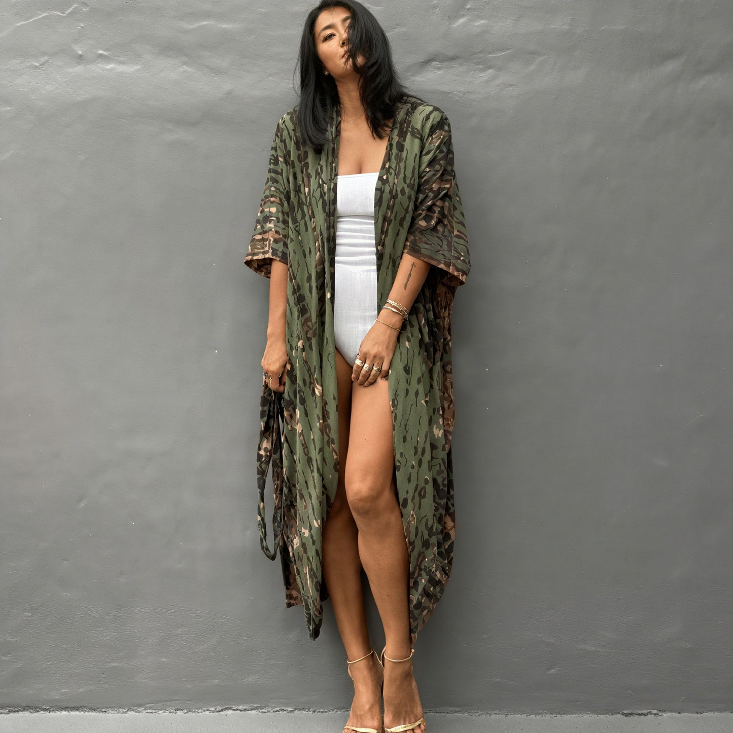 Bohemian Kimono Dress - Wide Sleeve Maxi