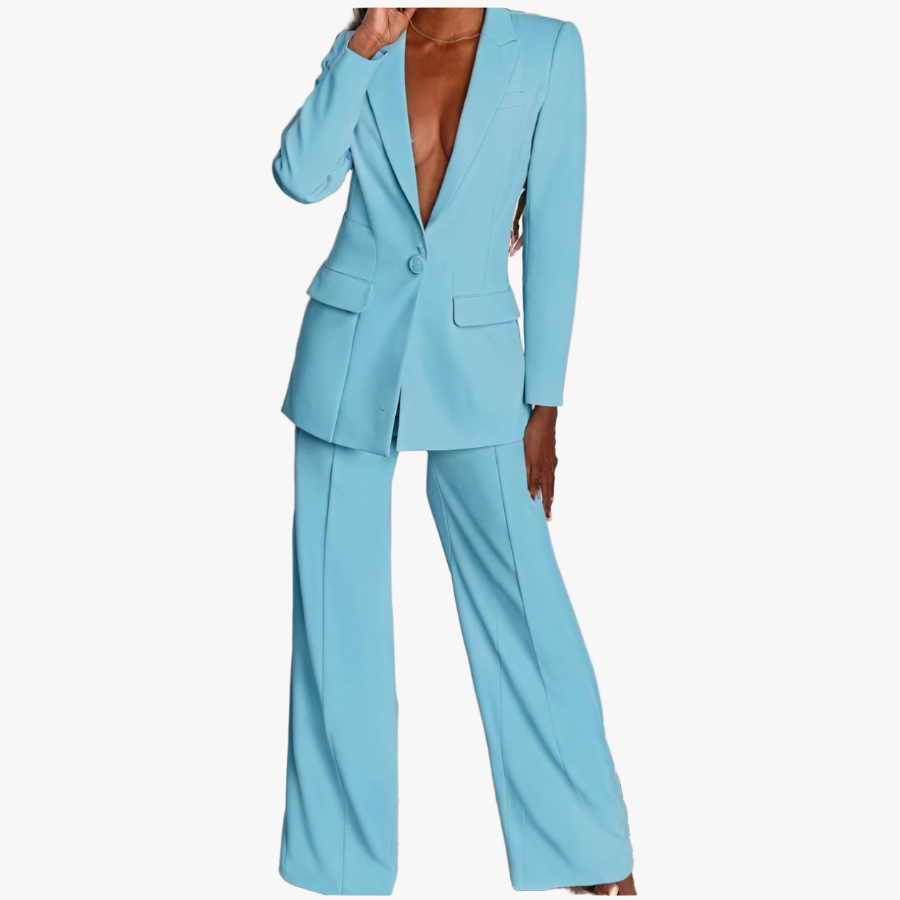 Double-Breasted Suit - Tailored Fit, Slim Leg