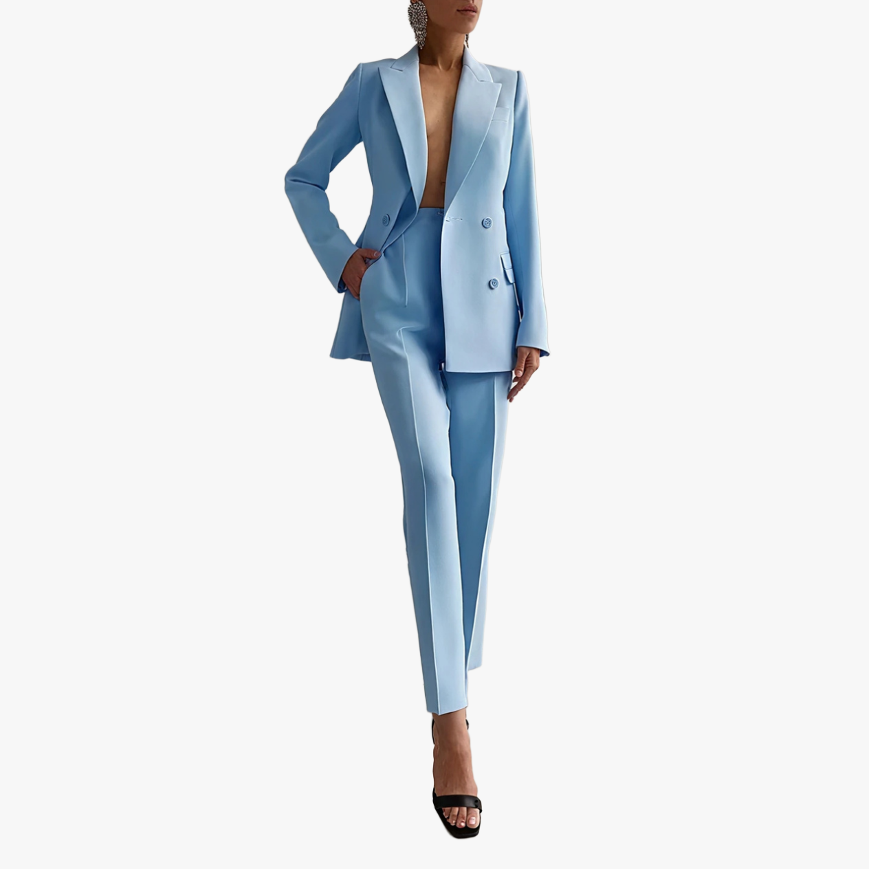 Double-Breasted Suit - Tailored Fit, Slim Leg