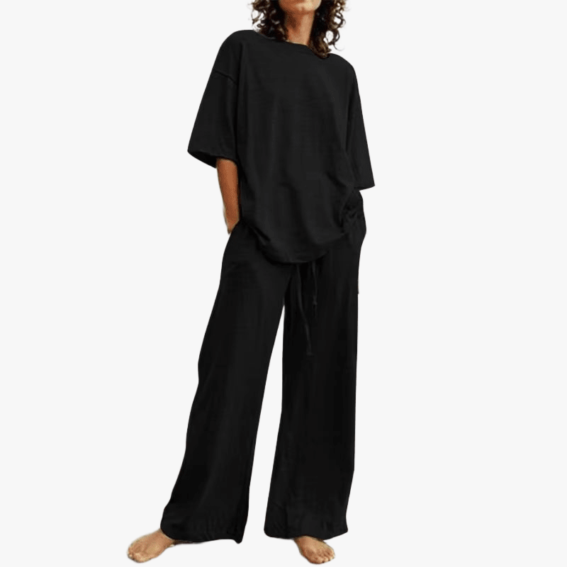 Activewear Set: Wide-Leg, High-Waisted, Relaxed