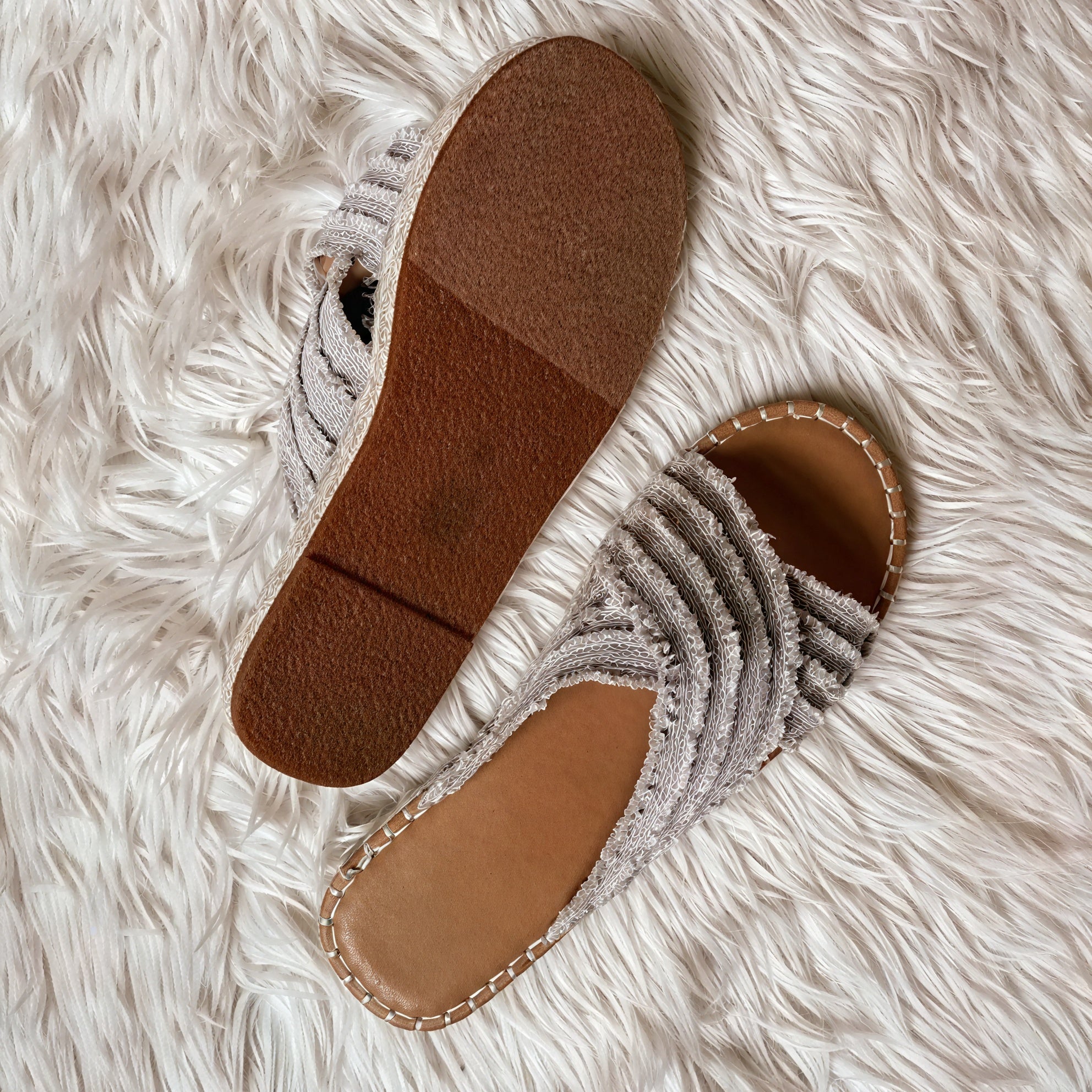 Women's Casual Sandals – Textile Cross-Strap, Rope Sole Design-72720-176a6f78-de8d-4166-bcae-0466ad5990d1