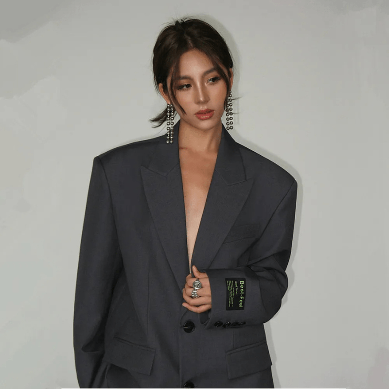 Modern Oversized Blazer - Structured Fit