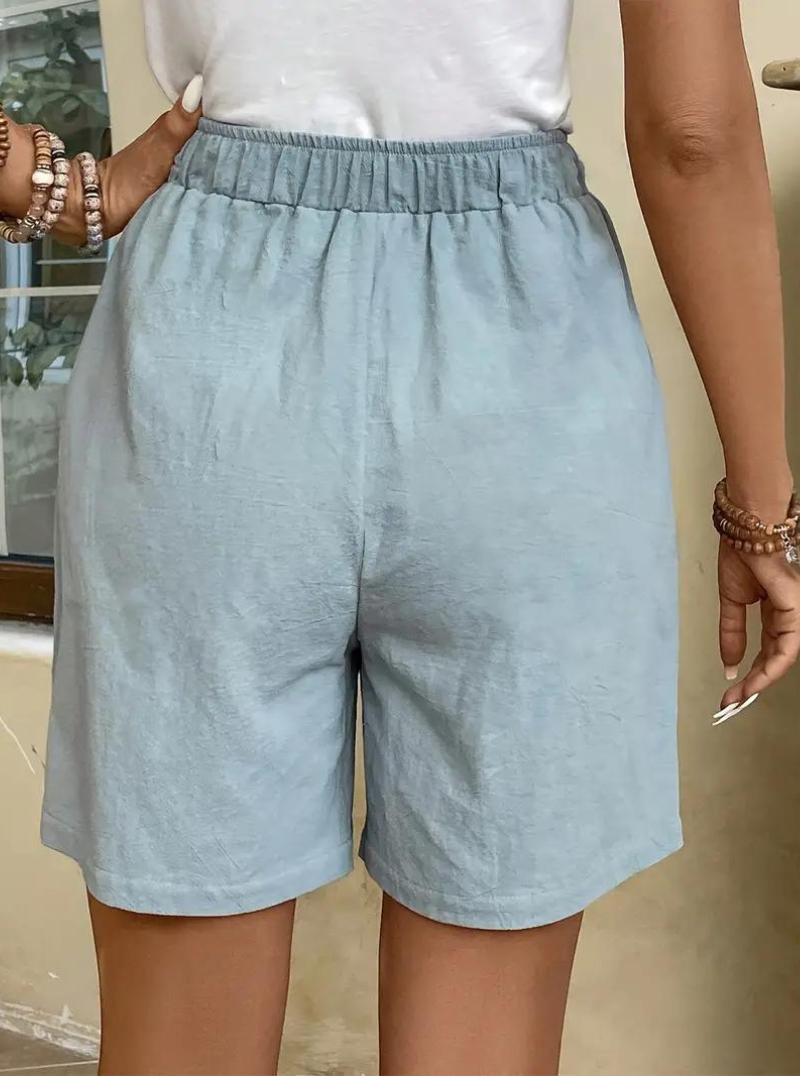High-Waisted Relaxed Fit Shorts