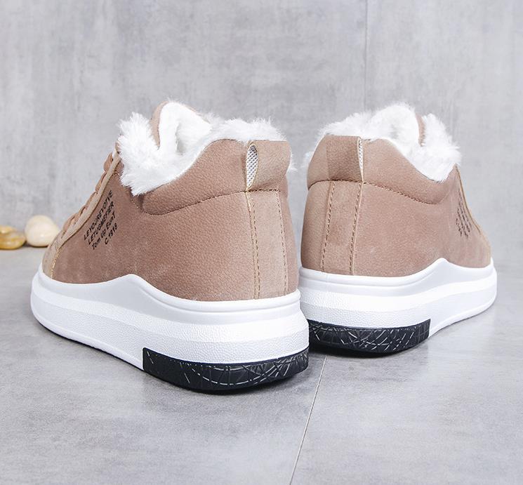 Faux Fur Lined Low-Top Sneakers