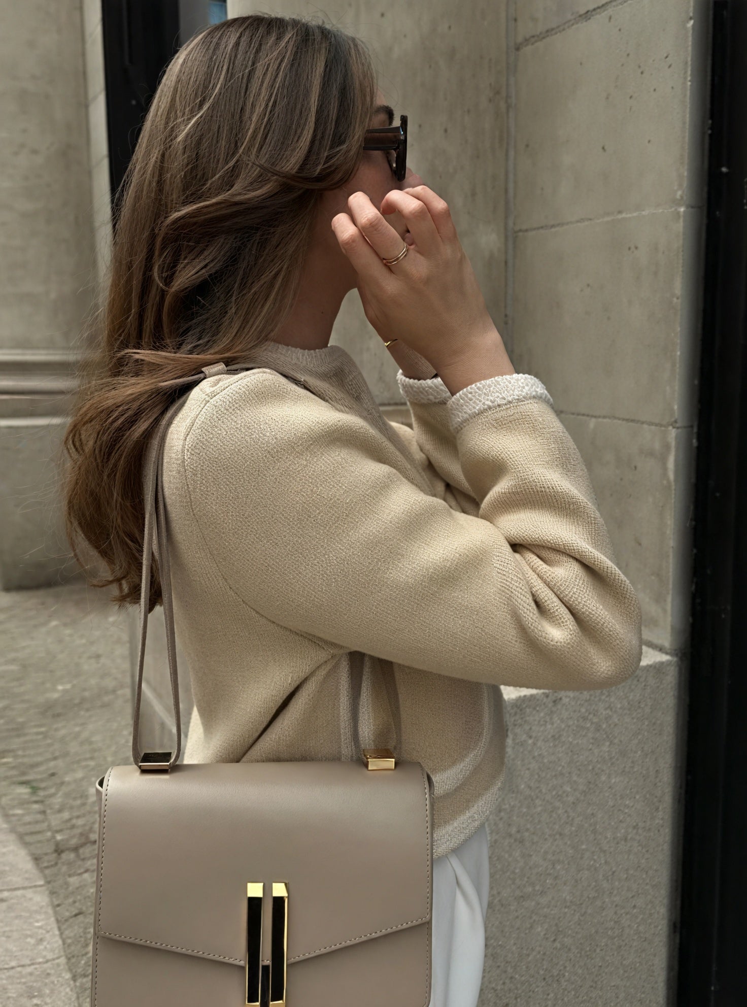 Classic Knit Cardigan with Detailed Trim