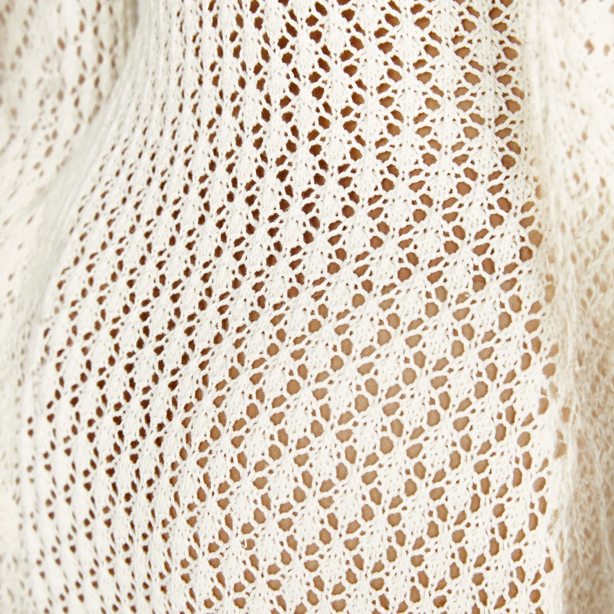 Open Weave V-Neck Maxi Dress