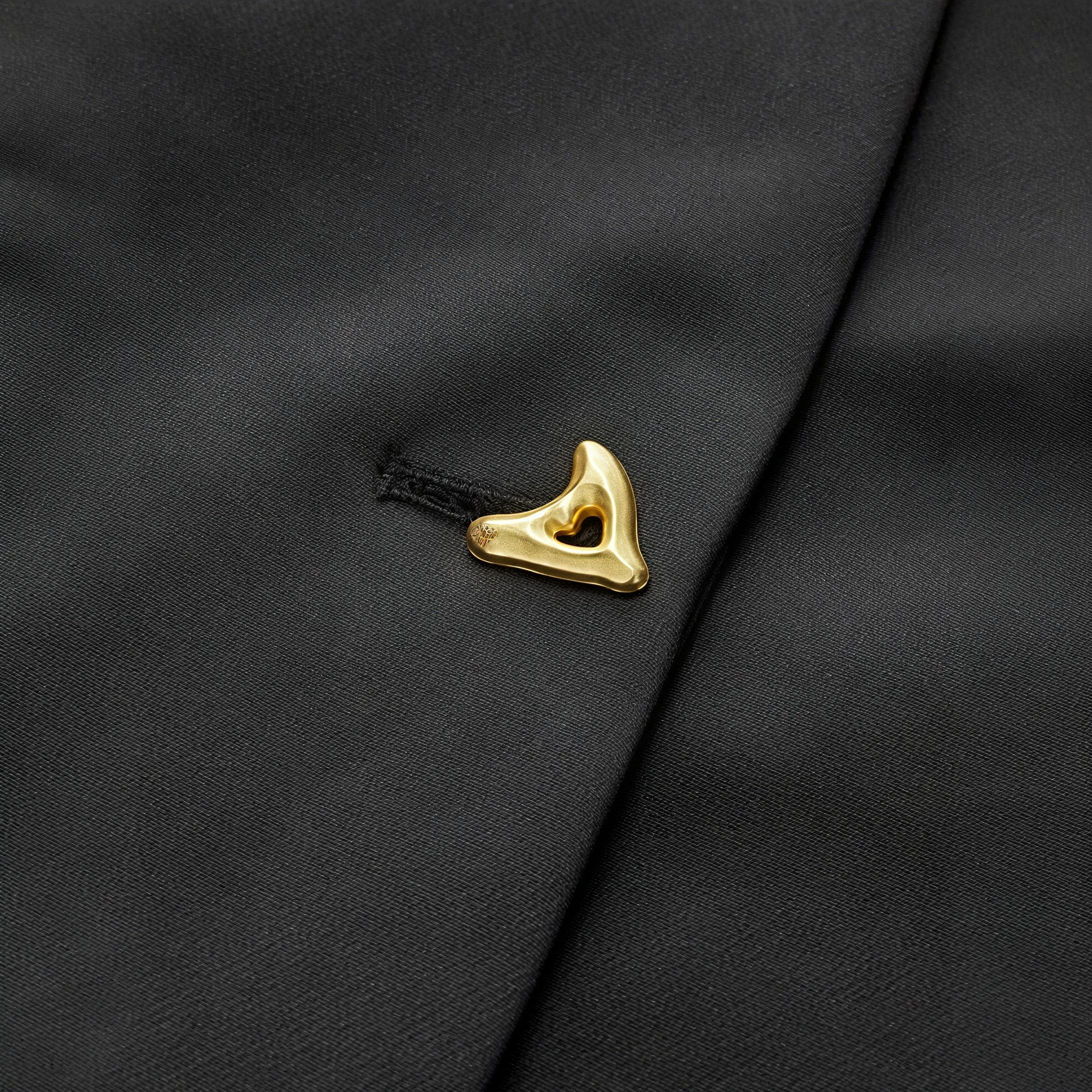 Structured Sleeve Wrap Top - Gold Detail