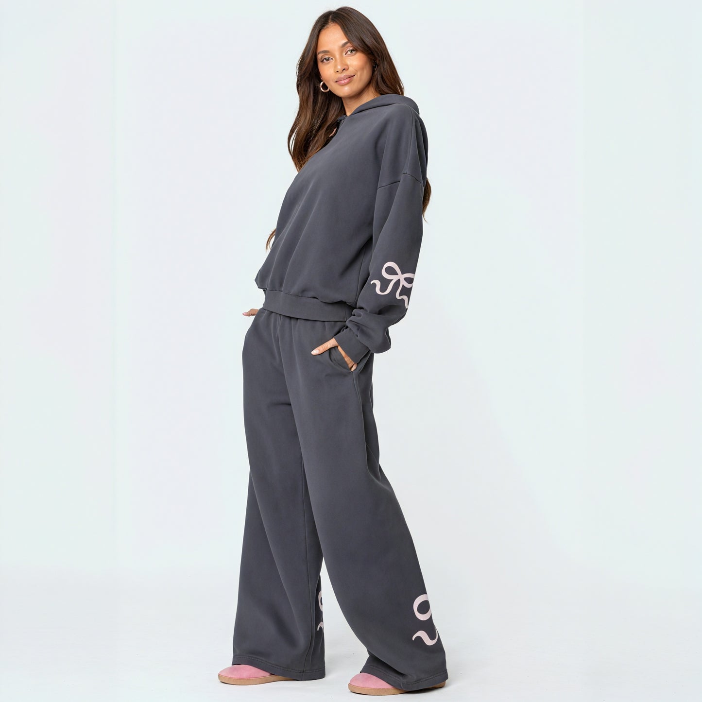 Relaxed Fit Activewear Set - Hoodie & Sweatpants