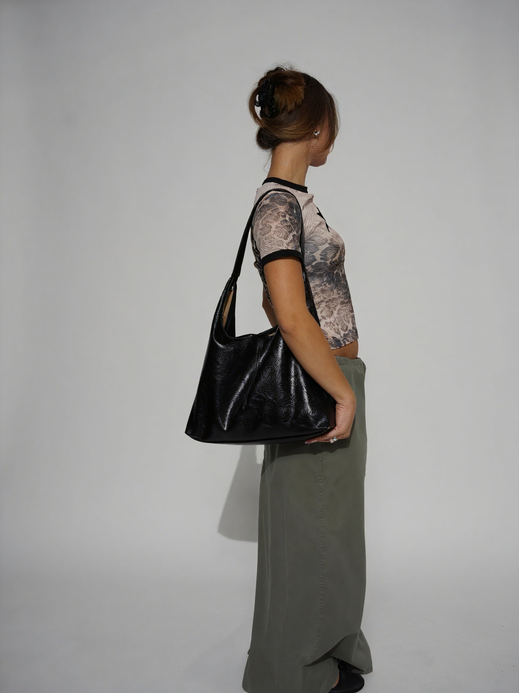 Crescent Hobo Bag - Slouchy Shoulder Design