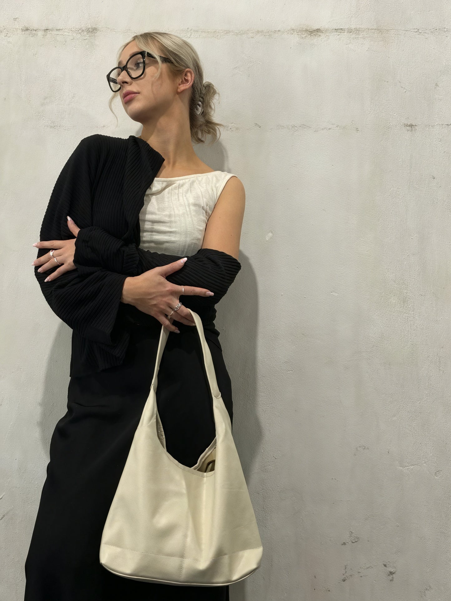 Crescent Hobo Bag - Slouchy Shoulder Design