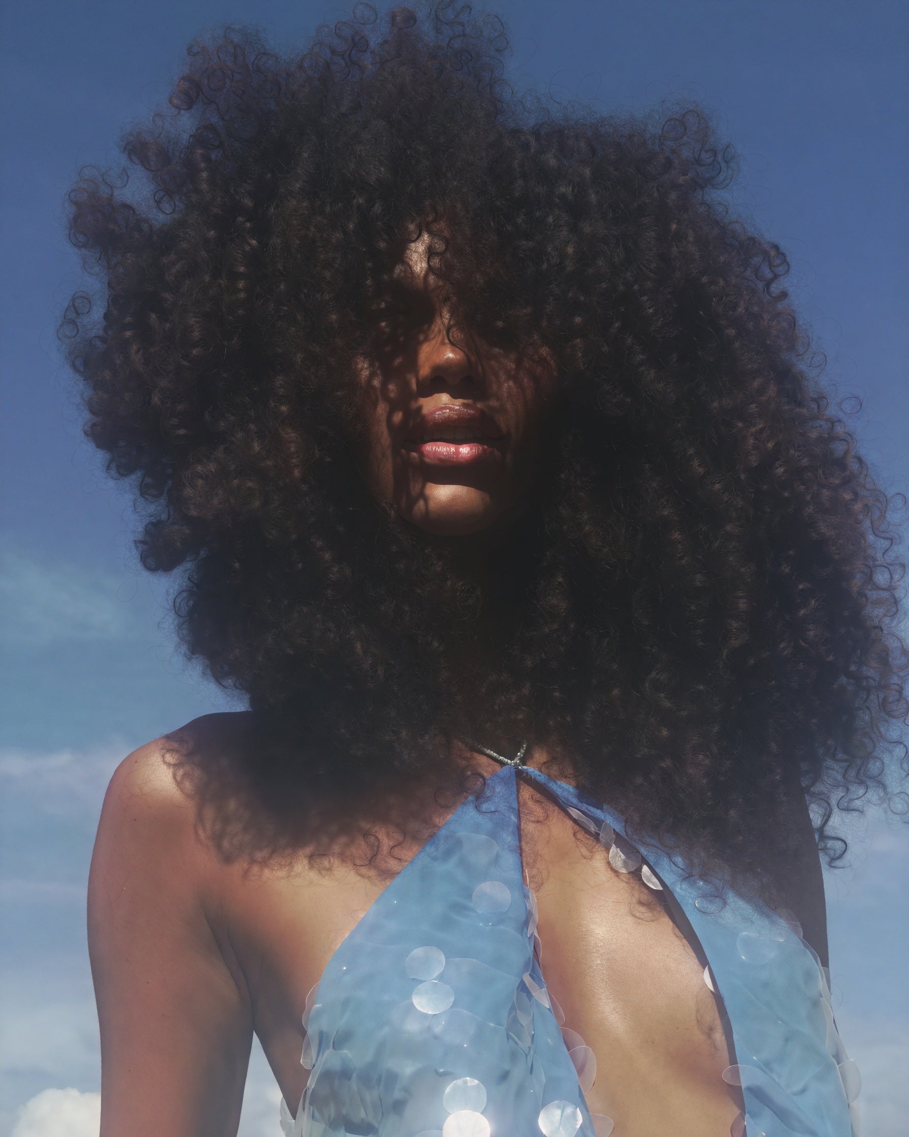 Sequin Mini Dress - Halter Neckline, Party Dress