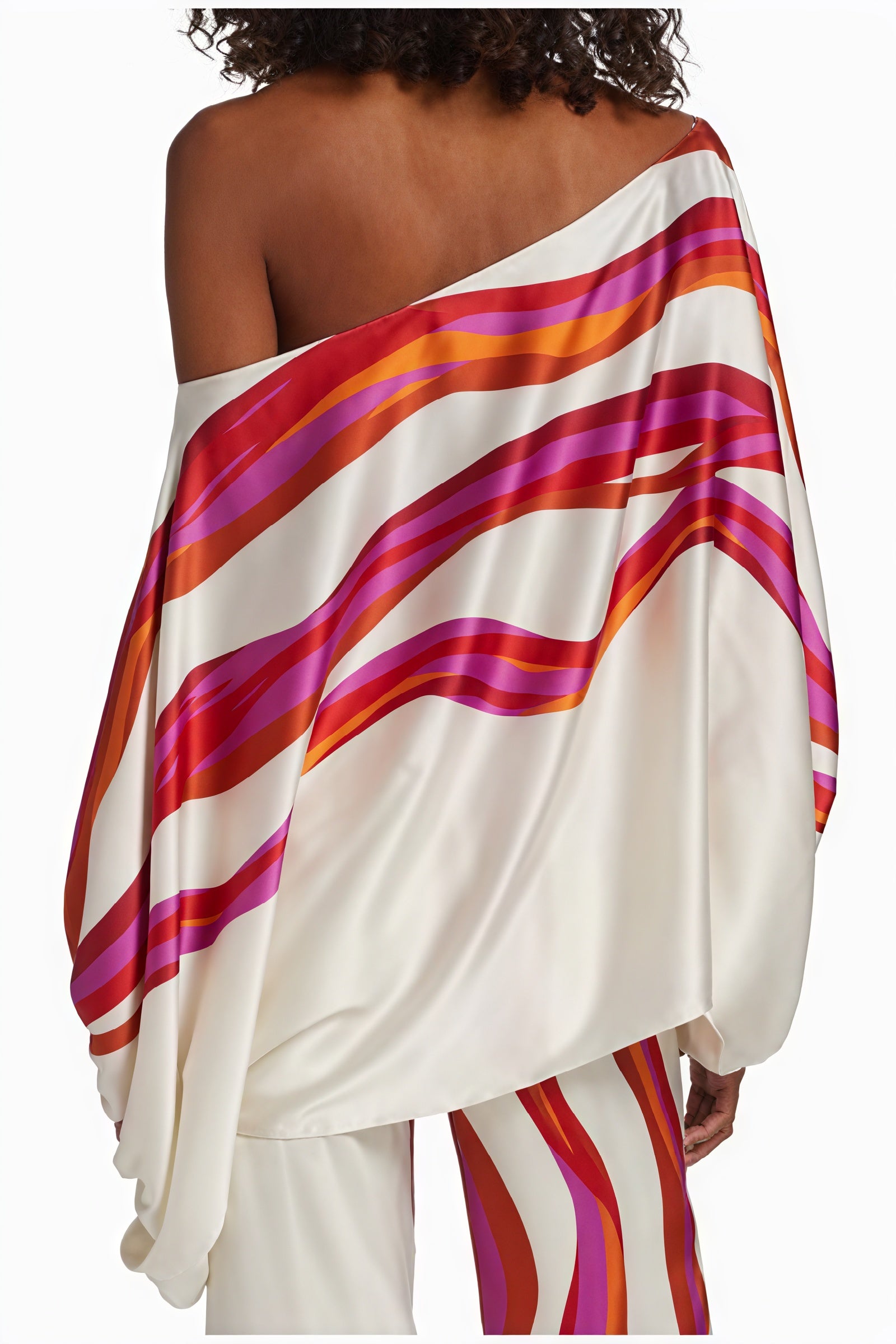 Asymmetric Top - One-Shoulder, Voluminous Sleeve