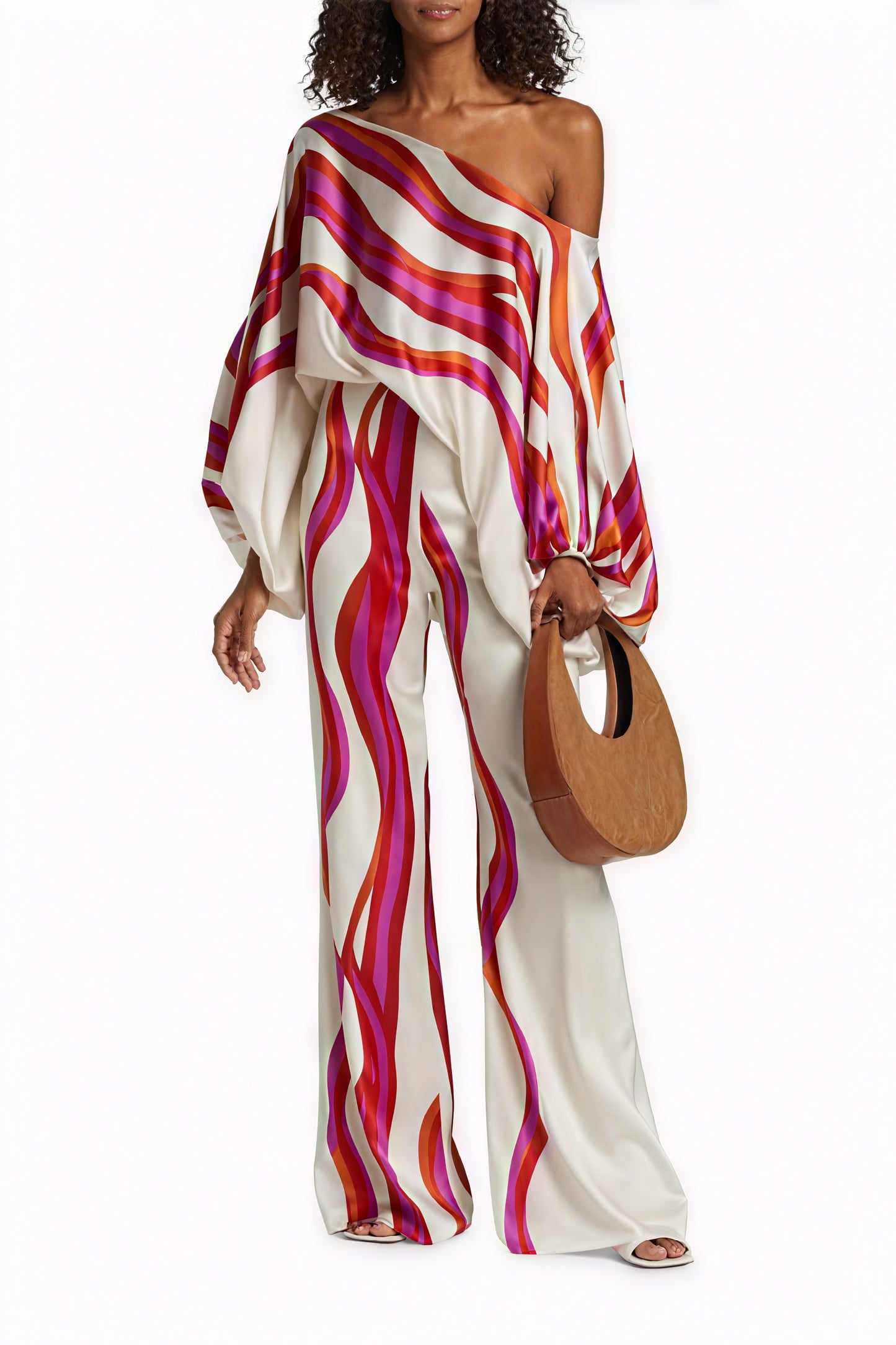 Asymmetric Top - One-Shoulder, Voluminous Sleeve