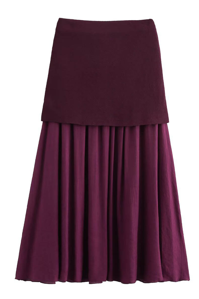 Sleeveless Vest & Pleated Skirt Set