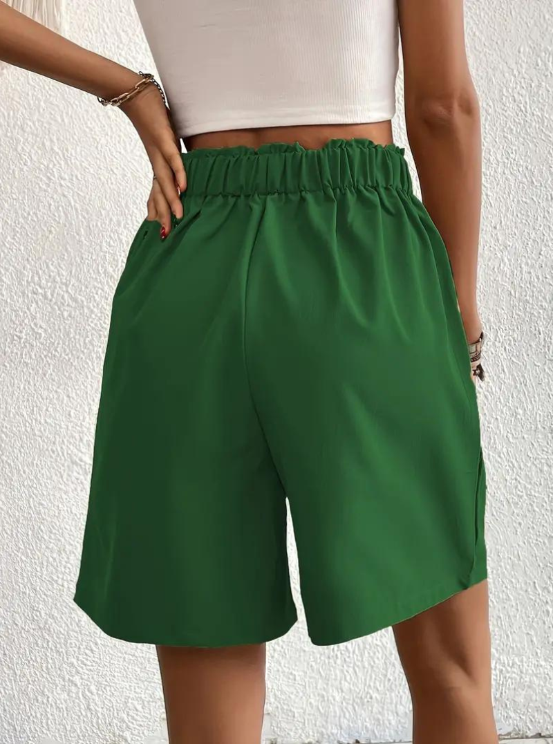 Women's High-Waist Pleated Shorts with Pockets – Versatile Style-82558-7cb544e8-8354-423c-9cb5-1ab5d946d59c